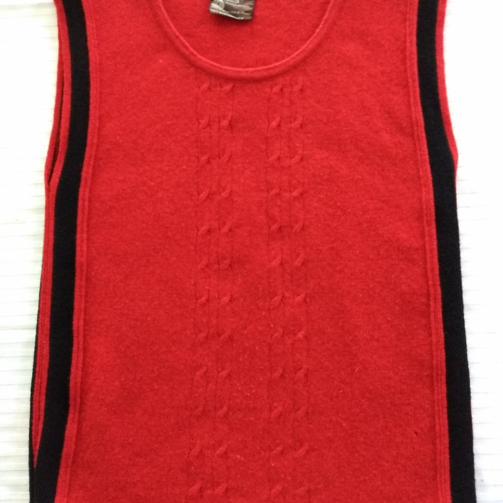 Red and Black Irish Wool Vest